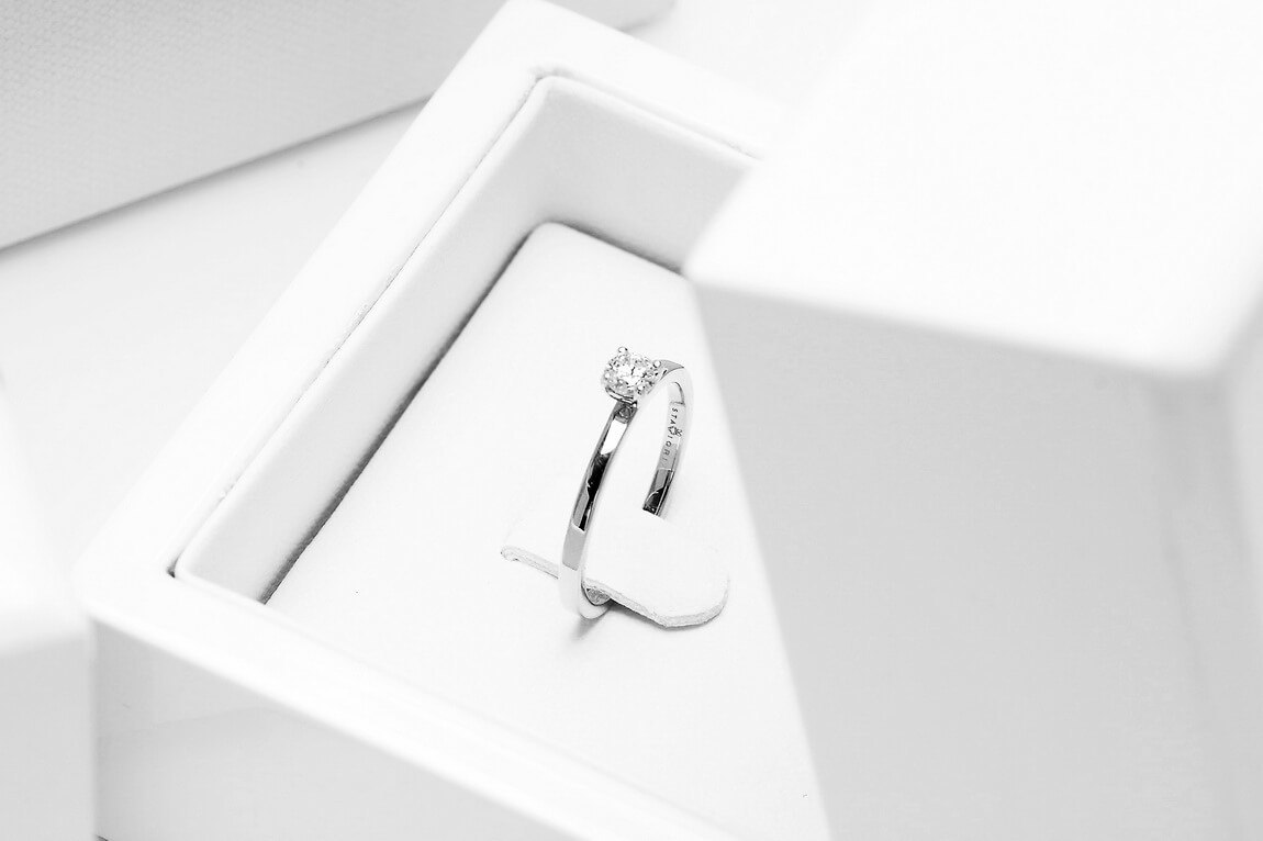 Emaga Złoty pierścionek PBD2500 - Diament